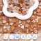 TINKRSTUFF Assorted 170-230PCS Brown Acrylic Beads for Bracelet Making, Flower Bow Butterfly Candy GummyBear Aesthetic Bracelet Charms,Cute Beads for Jewelry Making DIY Necklace Keychain Phone Charm